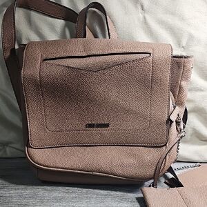 Steve Madden Tan Leather Messenger Bag